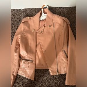 Only used once New York and Company Genuine leather Jacket